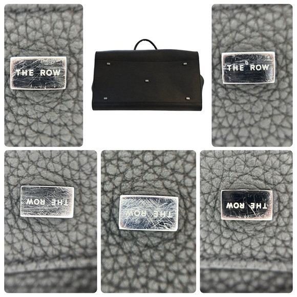 The Row Soft Margaux 17 - Black Grained Leather - Picture 11 of 13